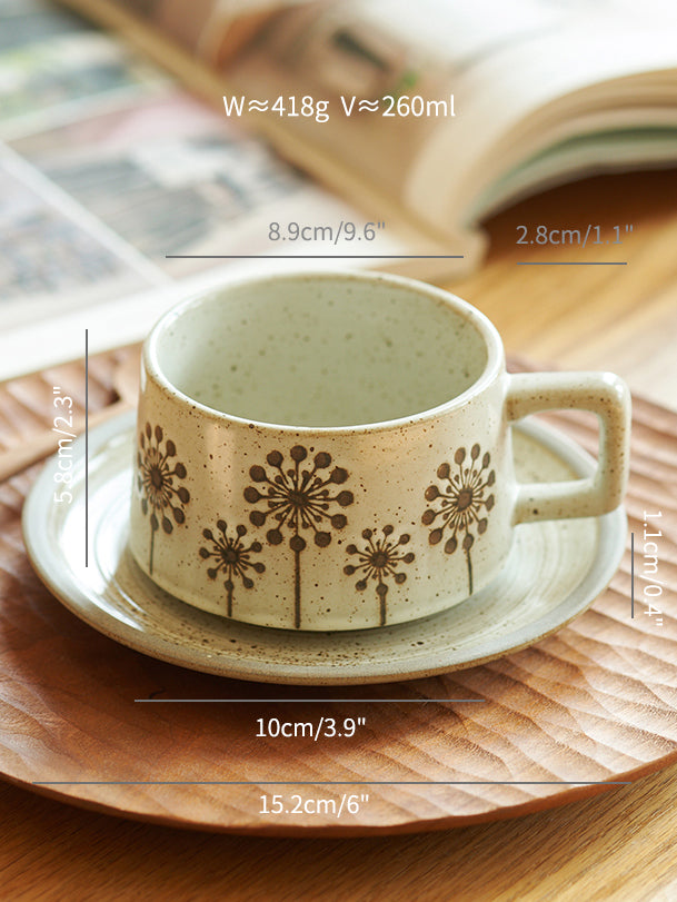 Vintage Ceramic Coffee Mugs for Home and Office - PeauleyHome