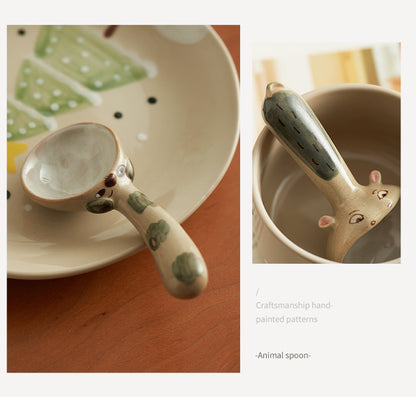 Lovely Ceramic Catoon Coffee Spoon - PeauleyHome