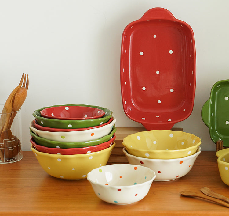 Ceramic Bowl for Salad Fruit Breakfast - PeauleyHome