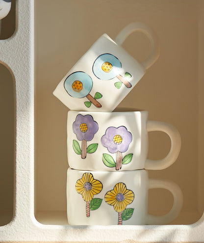 Lovely Hand-painted Coffee Mug for Home Office - PeauleyHome