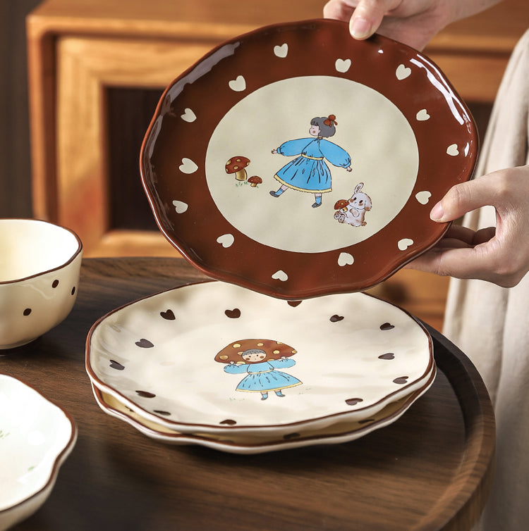 Original Adorable Ceramic Plates Bowls Set - PeauleyHome