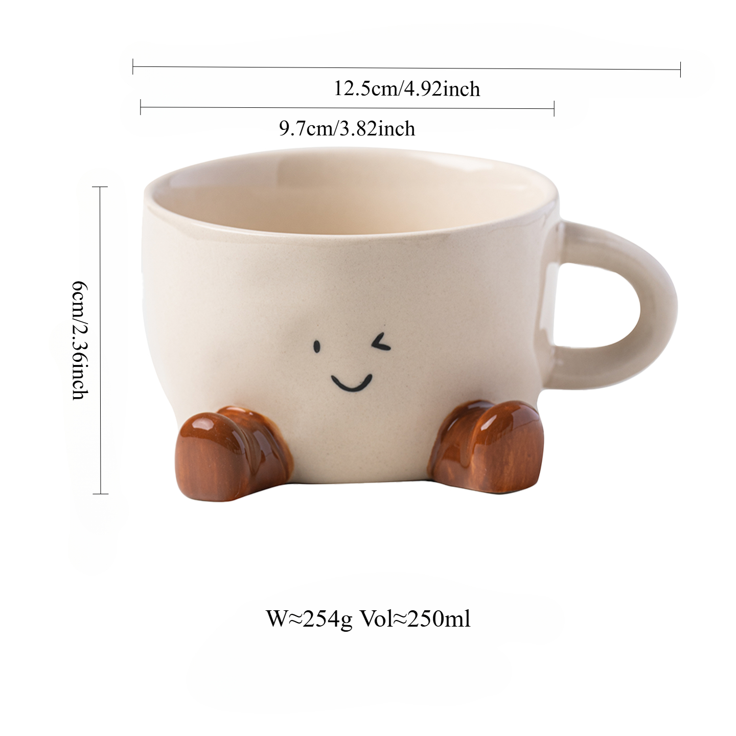 Adorable Ceramic Mug for Tea or Coffee