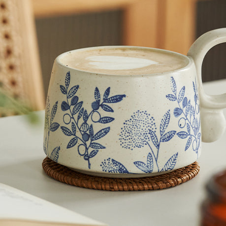 Vintage Ceramic Coffee Mug for Afternoon Tea