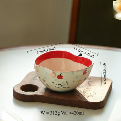 Adorable Underglazed Handpainted Ceramic Bowls Plates