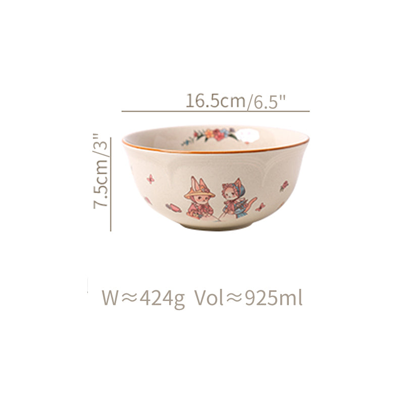 Pretty Ceramic Tablewares Bowls Plates Spoon Mug - PeauleyHome