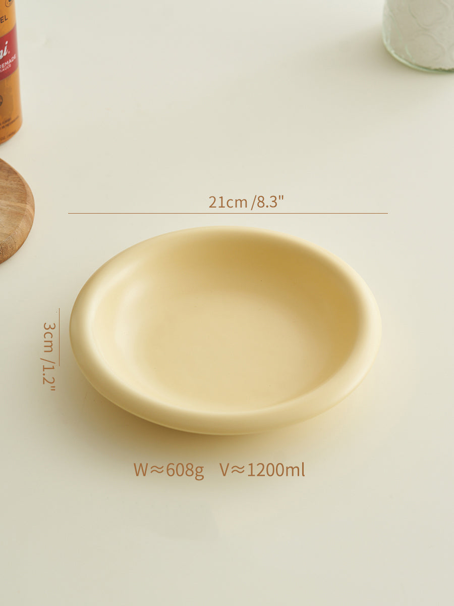 Nordic Cream-style Ceramic Plates Bowls Tablewares - PeauleyHome