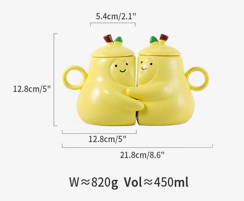 Original Cuddling-Pear Mug for Lovers - PeauleyHome