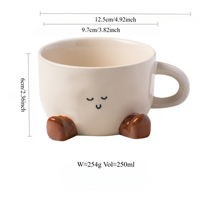 Adorable Ceramic Mug for Tea or Coffee