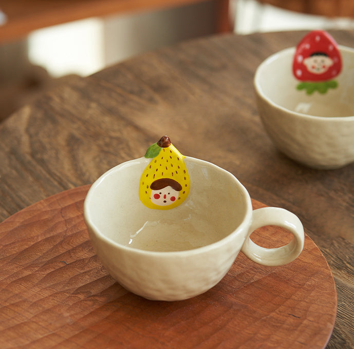 Ceramic Fruit Mug for Afternoon Tea Coffee - PeauleyHome