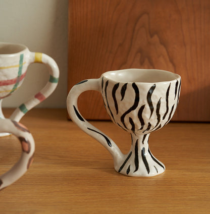 Handmade Ceramic Goblets Coffee Mugs - PeauleyHome