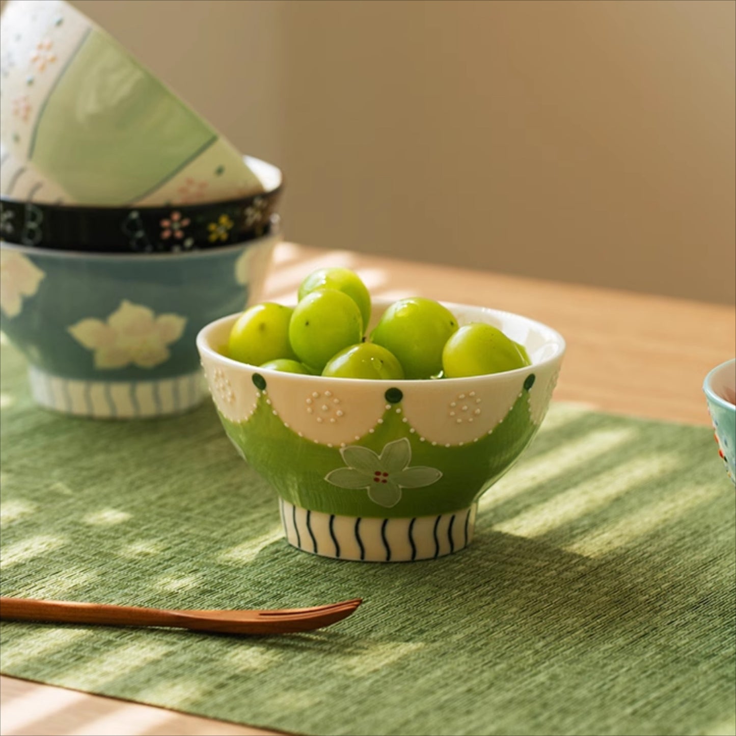 Delicate Ceramic Rice Bowls Set Ideal Gift