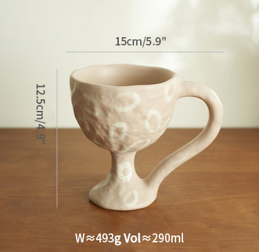 Handmade Ceramic Goblets Coffee Mugs - PeauleyHome