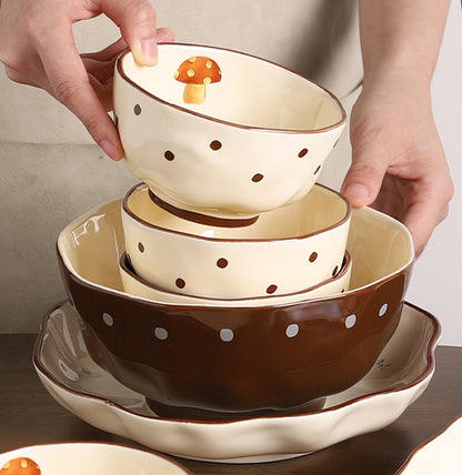 Original Adorable Ceramic Plates Bowls Set - PeauleyHome