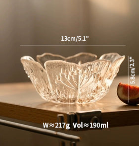 Original Embossed Glass Bowls for Salad Fruits - PeauleyHome