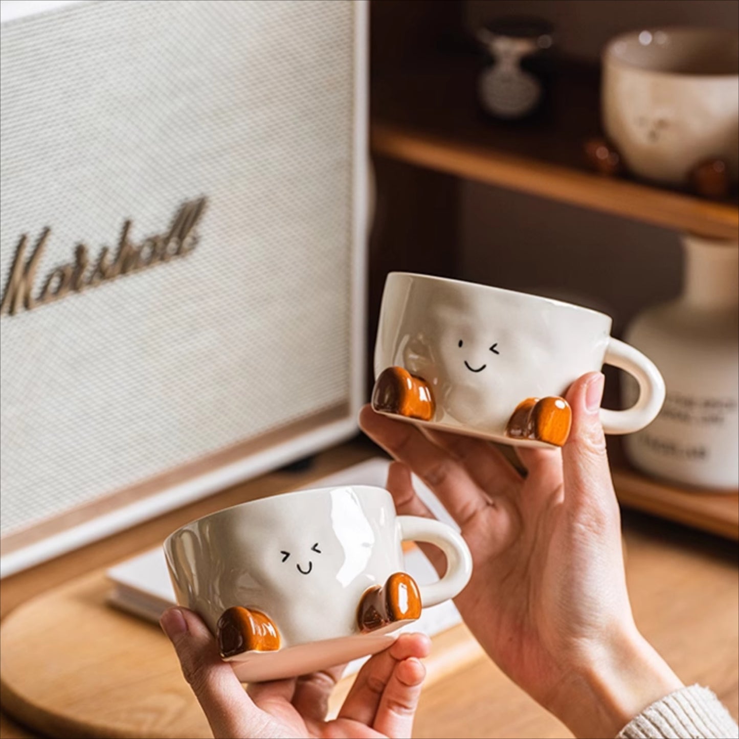 Adorable Ceramic Mug for Tea or Coffee