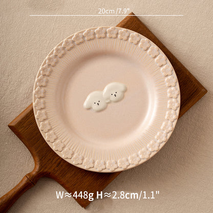 Puppy Theme Ceramic Tablewares Bowls Plates Mug Spoon - PeauleyHome