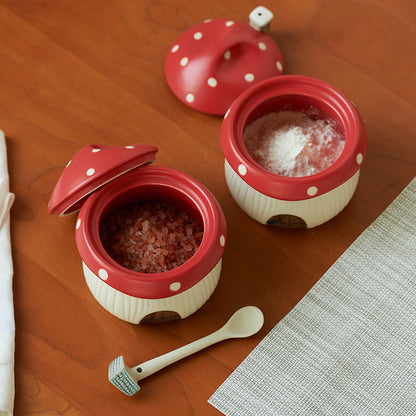 Original Mushroom Theme Ceramic Seasoning Pots - PeauleyHome