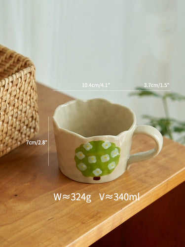 Ceramic Fruit Mug for Afternoon Tea Coffee - PeauleyHome