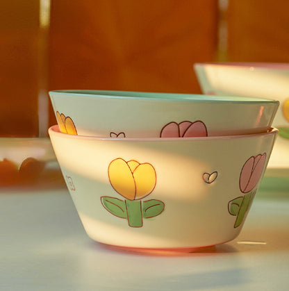 New Arrival Cute Floral Ceramic Bowls Plates - PeauleyHome