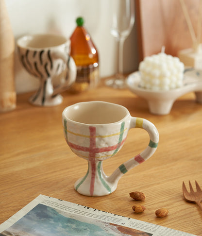 Handmade Ceramic Goblets Coffee Mugs - PeauleyHome