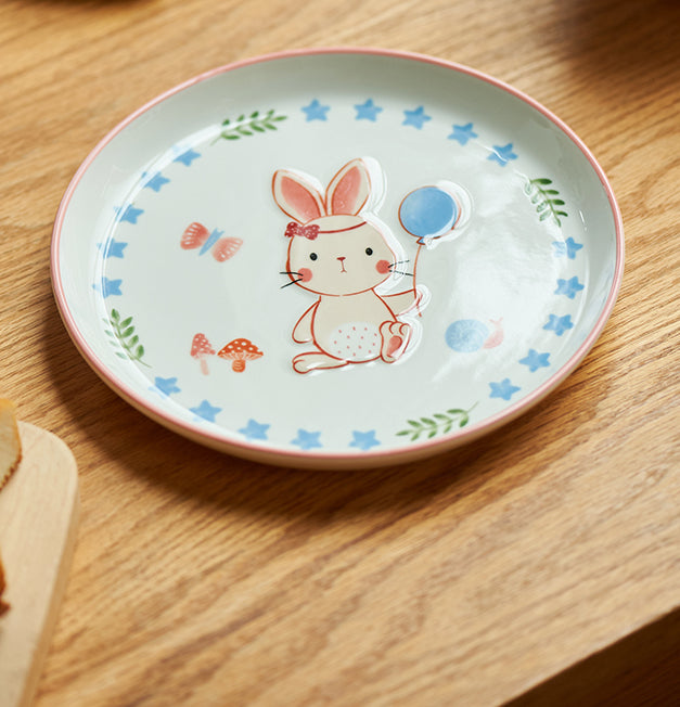 New Arrival Pretty Bunny Ceramic Bowls Plates Mugs Set - PeauleyHome