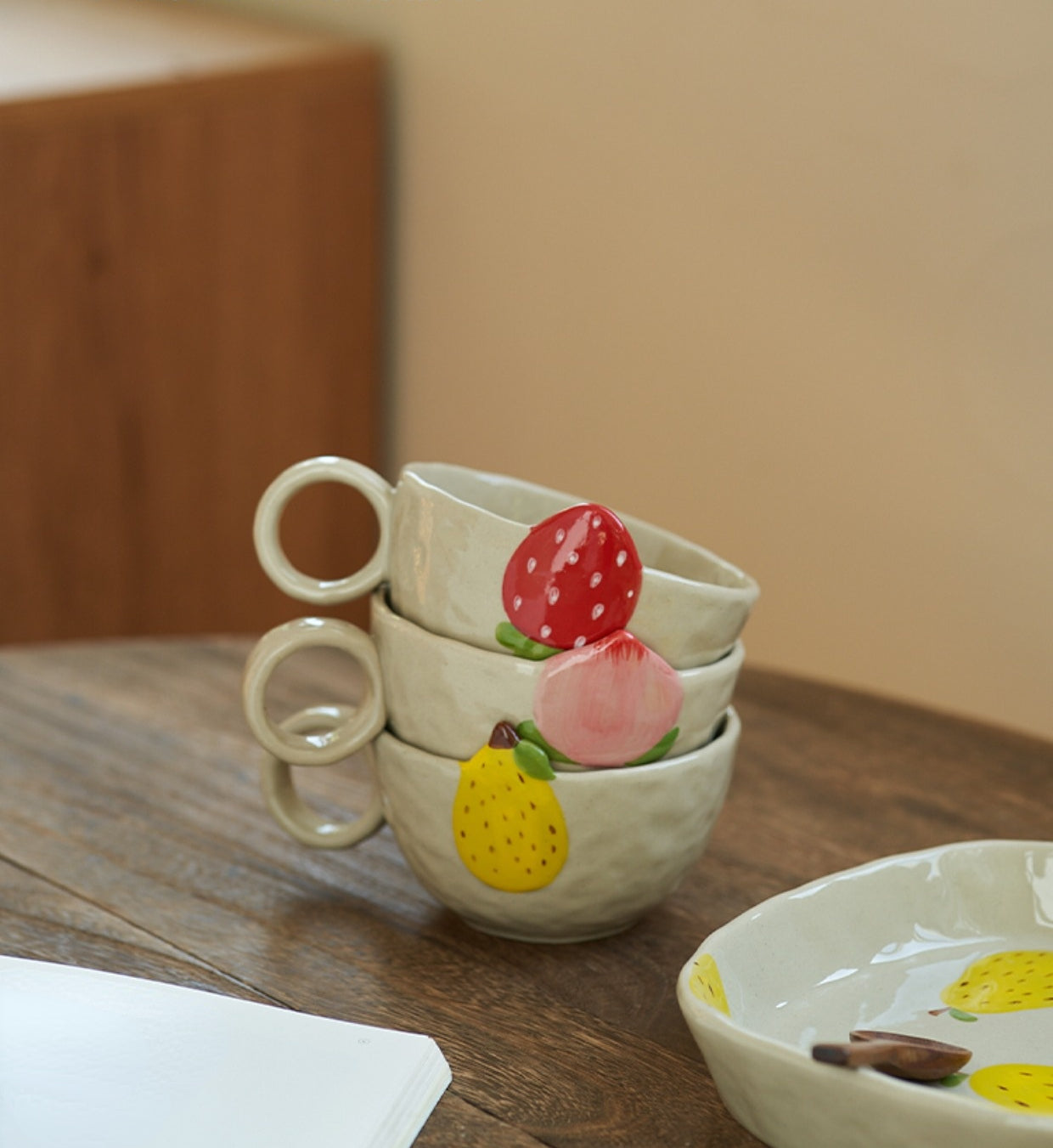 Ceramic Fruit Mug for Afternoon Tea Coffee - PeauleyHome