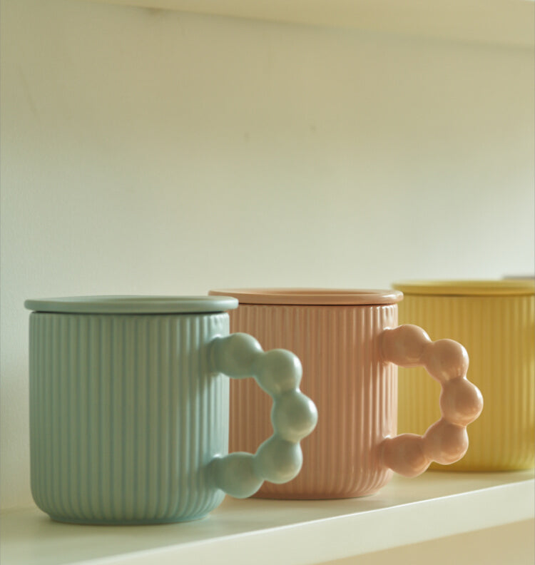 Large-capacity Ceramic Mug with Lids for Ladies - PeauleyHome