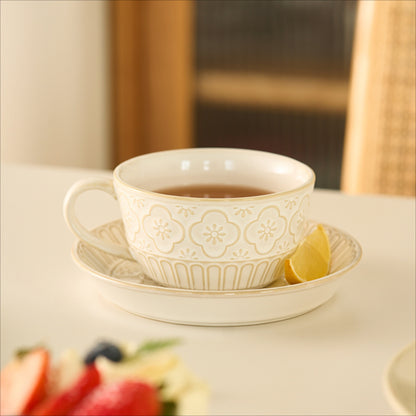 Vintage Ceramic Mug and Saucer for Afternoon Tea