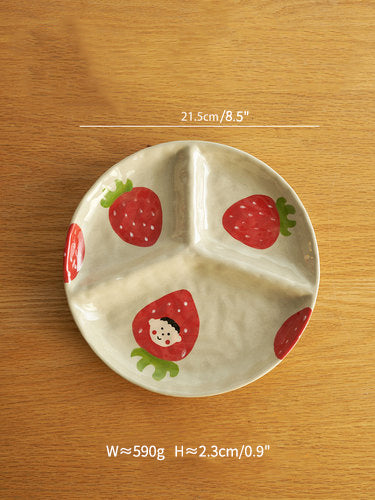 Cute Cartoon Divided Fruit Plates Bowls - PeauleyHome