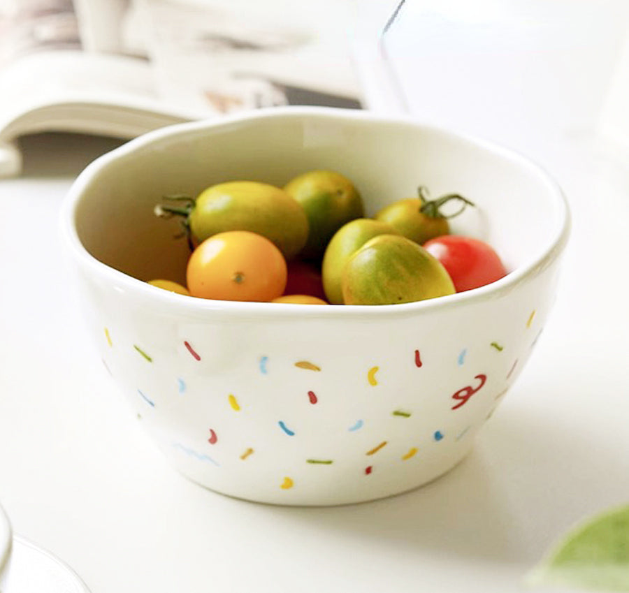 Pretty Ceramic Noodle Bowls Plates Mugs - PeauleyHome