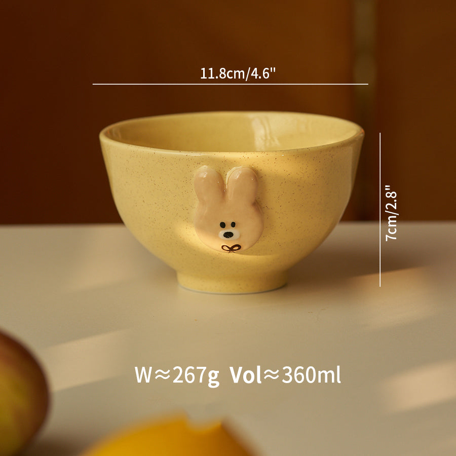 Adorable Yellow Ceramic Bowls Plates Mugs