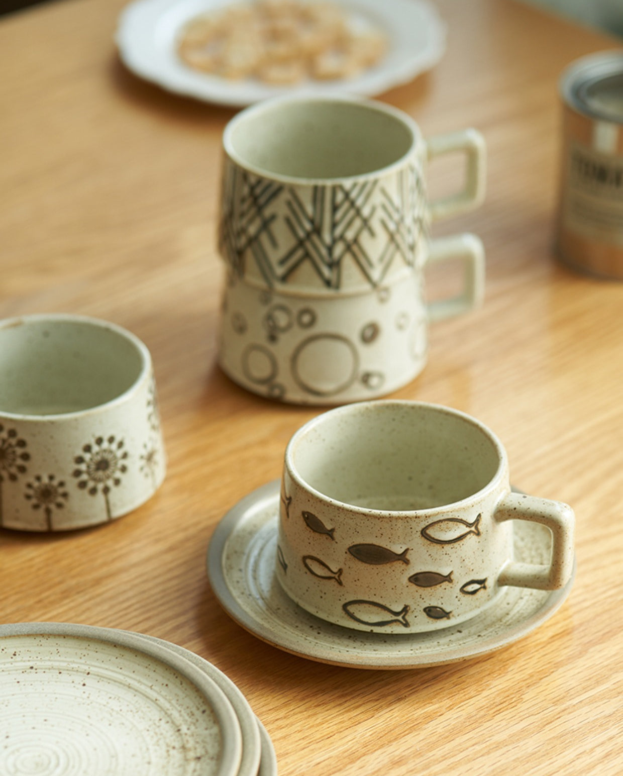 Vintage Ceramic Coffee Mugs for Home and Office - PeauleyHome