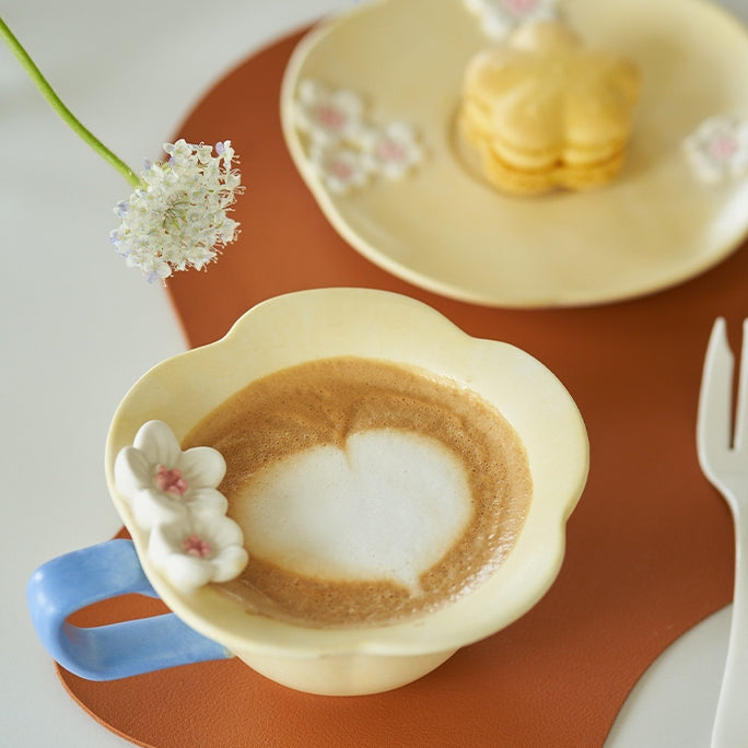 Delicate Pink Ceramic Cup Set