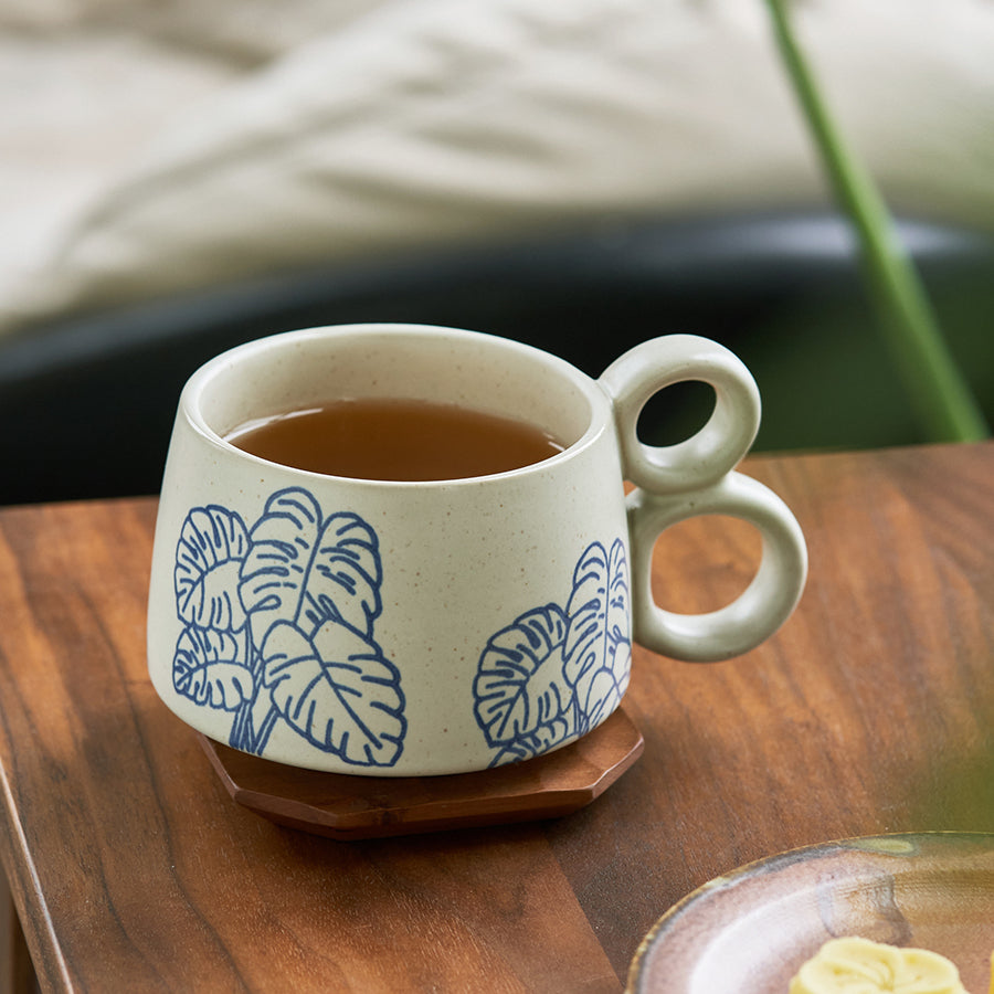 Vintage Ceramic Coffee Mug for Afternoon Tea