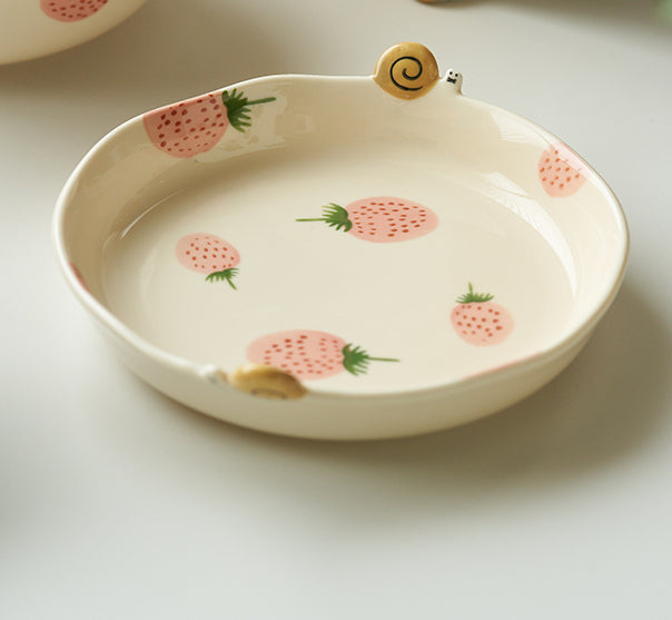 Lovely Ceramic Bowl Plate Spoon - PeauleyHome