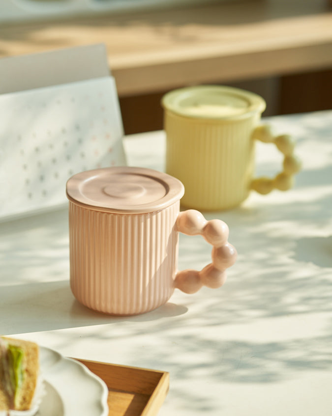 Large-capacity Ceramic Mug with Lids for Ladies - PeauleyHome