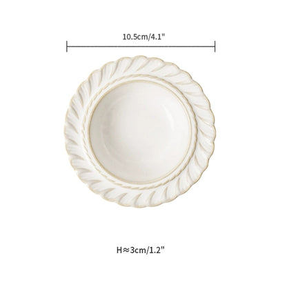 Vintage Delicate Rice Bowls Plates Saucer - PeauleyHome