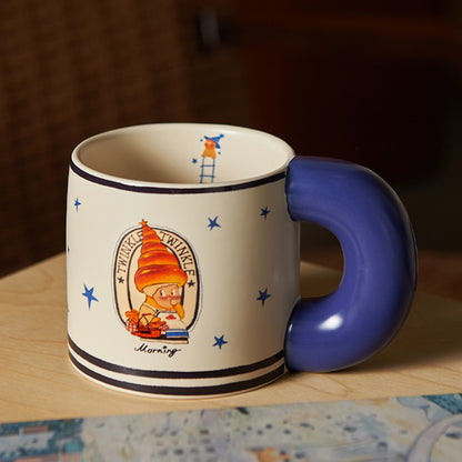 Designer Edition Twinkle Adorable Ceramic Mugs with Large Capacity