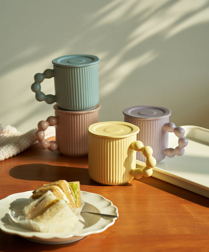 Large-capacity Ceramic Mug with Lids for Ladies - PeauleyHome