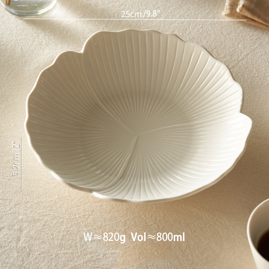 Petal-shaped Ceramic Fruit Plates