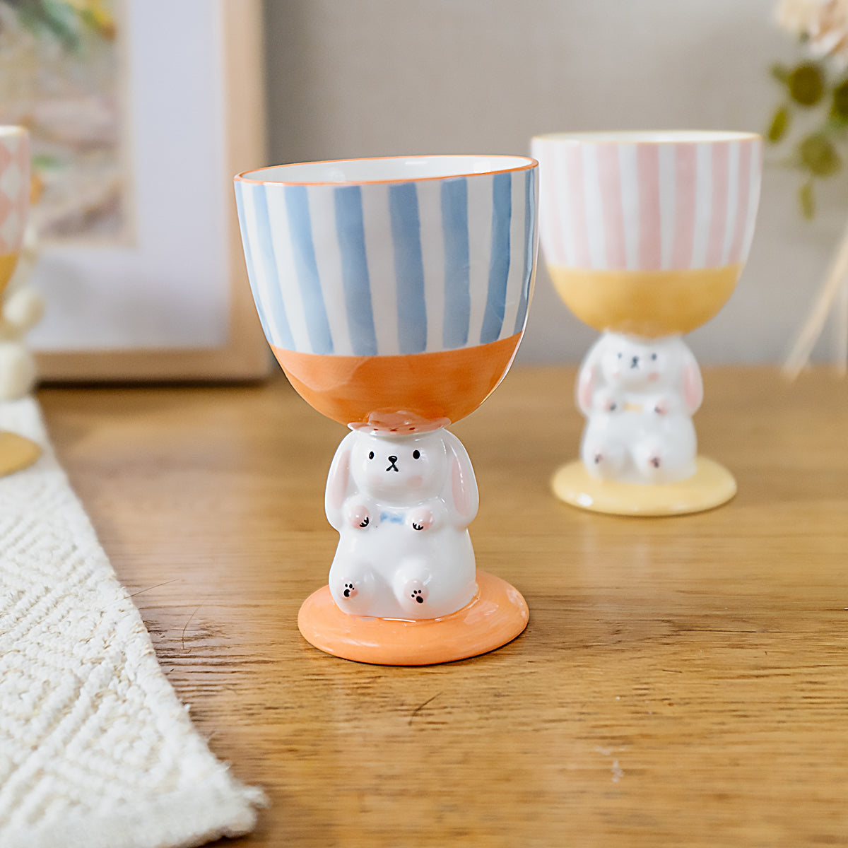 Novelty Bunny Cup Lovely Ceramic Mug Goblet Ideal Gifts - PeauleyHome