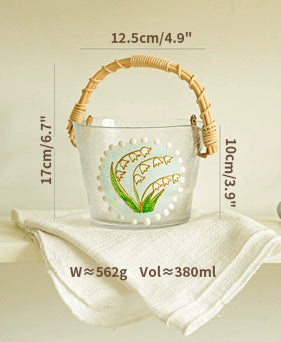 Floral Fruit Basket Ice Beer Bucket for Home Outdoor - PeauleyHome