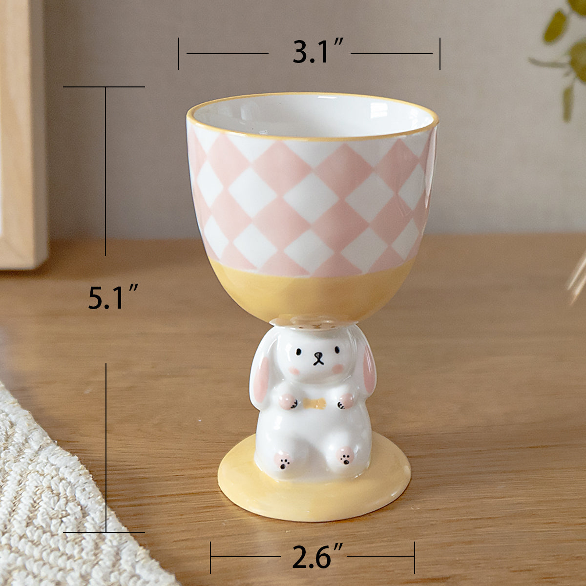 Novelty Bunny Cup Lovely Ceramic Mug Goblet Ideal Gifts - PeauleyHome