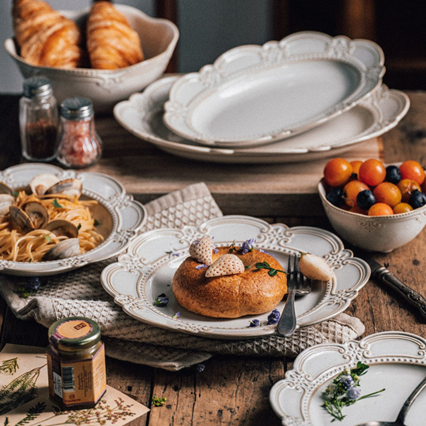 Pretty Vintage Ceramic Plates and Bowls