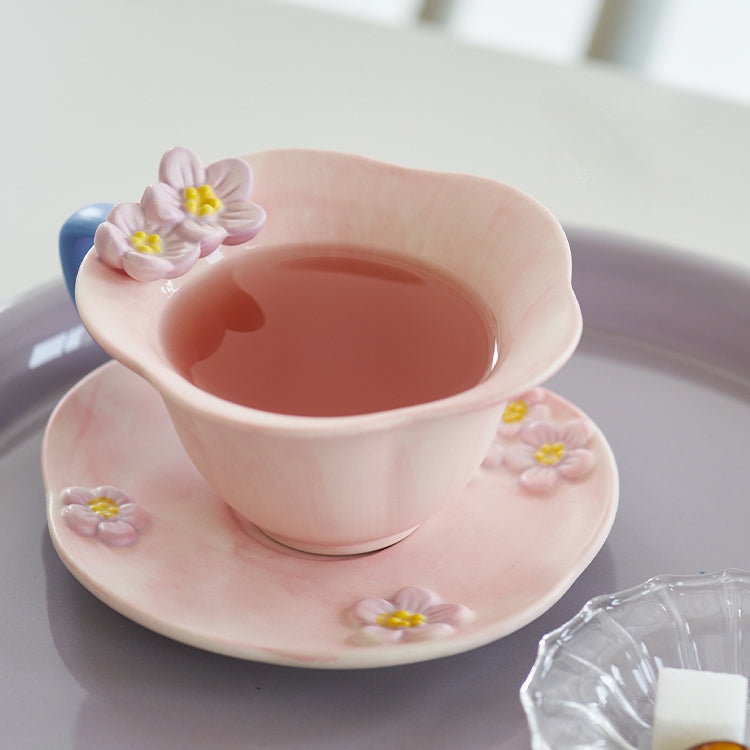 Delicate Pink Ceramic Cup Set