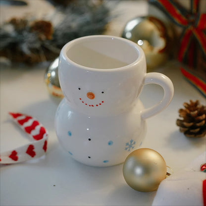 Christmas Gift Adorable Snowman Ceramic Mug