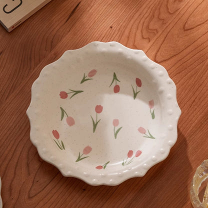 Beautiful Floral Ceramic Plates Bowls