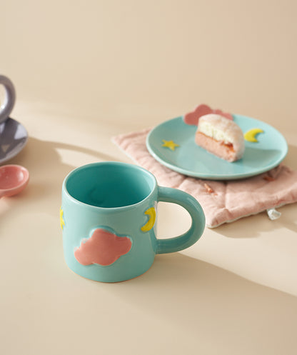 Delicate Coffee Mugs Saucers Spoons Set - PeauleyHome