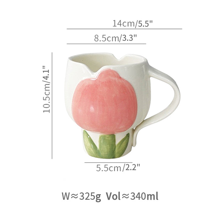 Original Adorable Tulips Ceramics Coffee Mugs