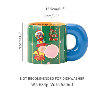 Designer Edition Twinkle Adorable Ceramic Mugs with Large Capacity